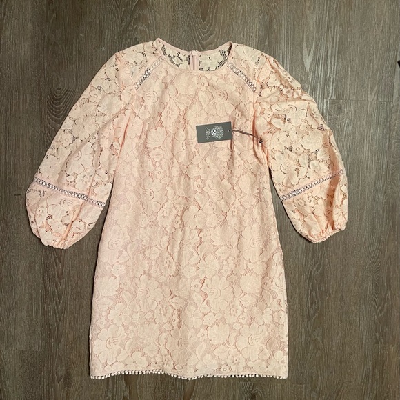 Vince Camuto Petite
Lace Shift Blush Pink  Dress Size 6 Petite 6P - Picture 7 of 15